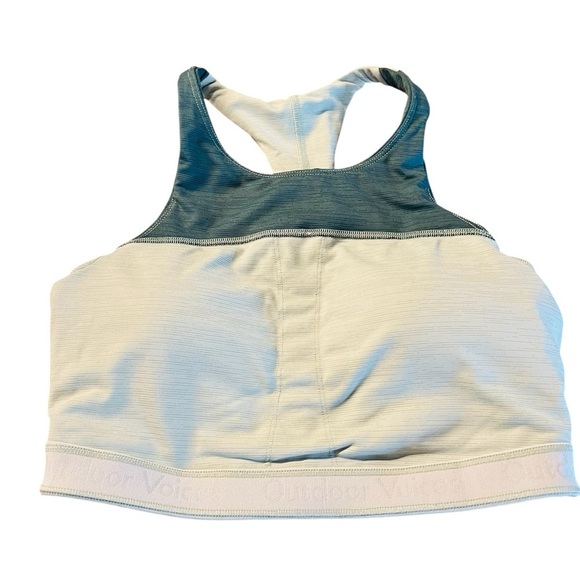 Outdoor Voices Women's Two-Tone Sports Bra - Dark Green and Light Sage Size S - Picture 8 of 8